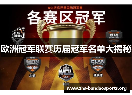 欧洲冠军联赛历届冠军名单大揭秘 欧洲冠军联赛历届冠军名单大揭秘