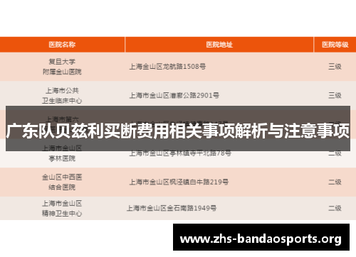 广东队贝兹利买断费用相关事项解析与注意事项 广东队贝兹利买断费用相关事项解析与注意事项